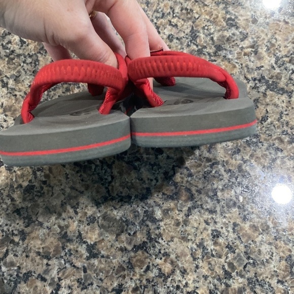 Toddler Rainbow Flip-flops w/detachable strap Size 7/8 GUC - Picture 4 of 10